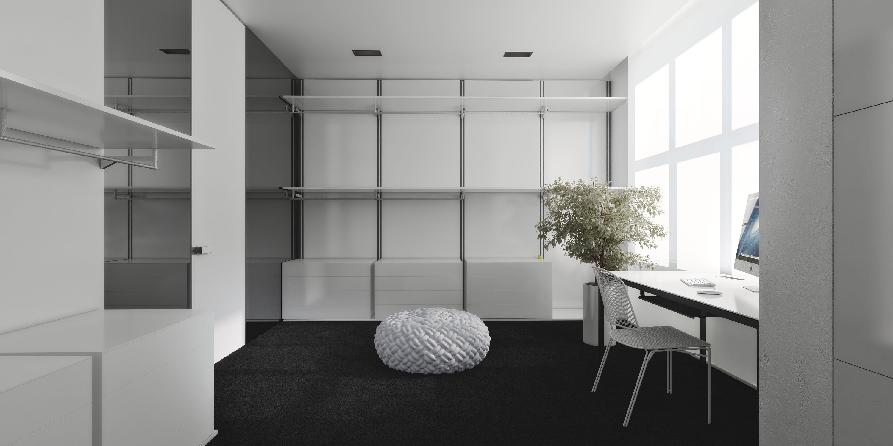 A Chic and Elegant Home with the Contrast of Black and White in Kiev, Ukraine by Igor Sirotov Architect (30)