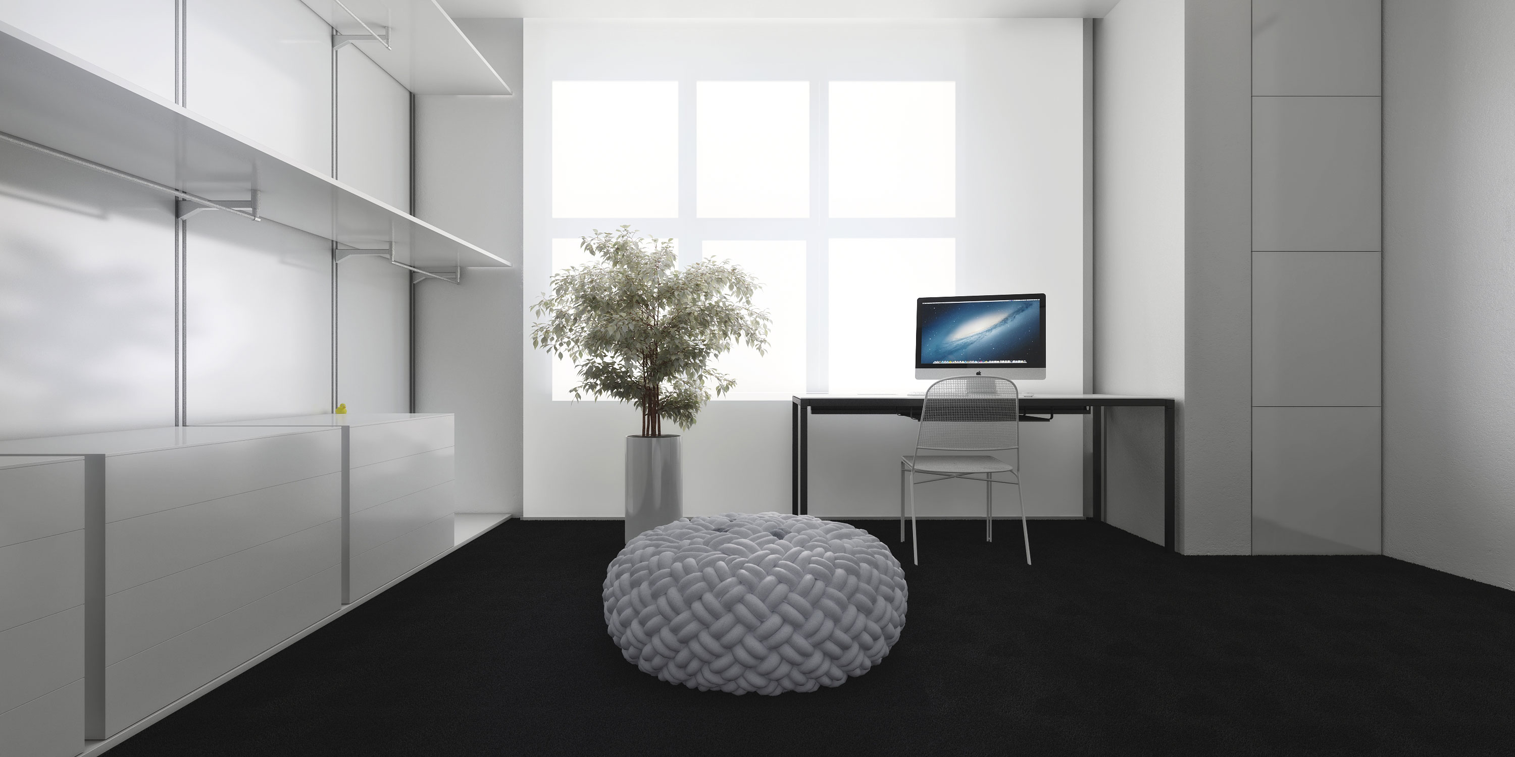 A Chic and Elegant Home with the Contrast of Black and White in Kiev, Ukraine by Igor Sirotov Architect (31)