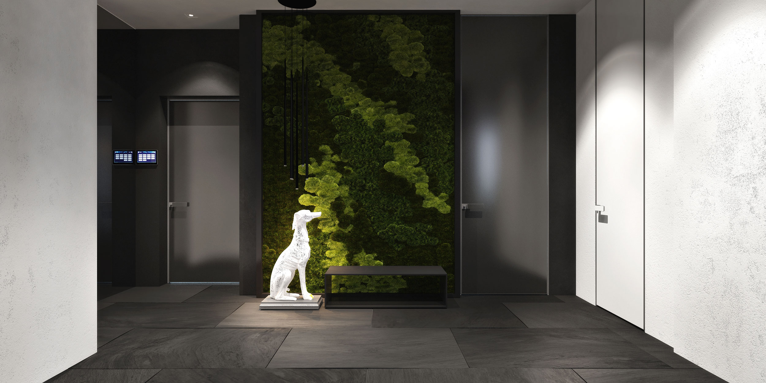 A Chic and Elegant Home with the Contrast of Black and White in Kiev, Ukraine by Igor Sirotov Architect (35)