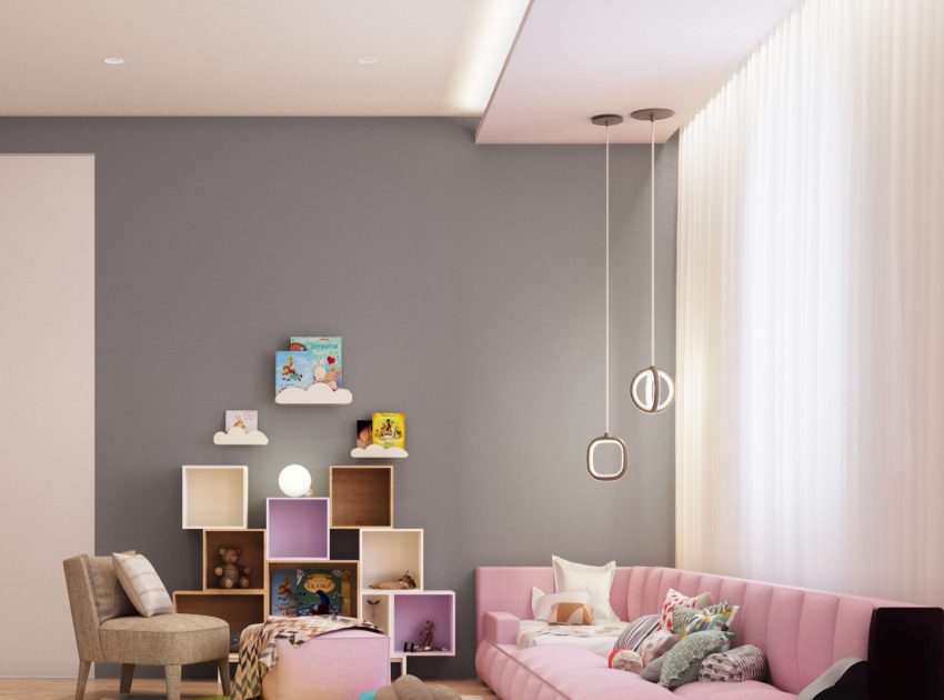 A Colorful, Modern Kid-Friendly Apartment with Lots of Playful Features in Kiev, Ukraine by 33BY Architecture (2)