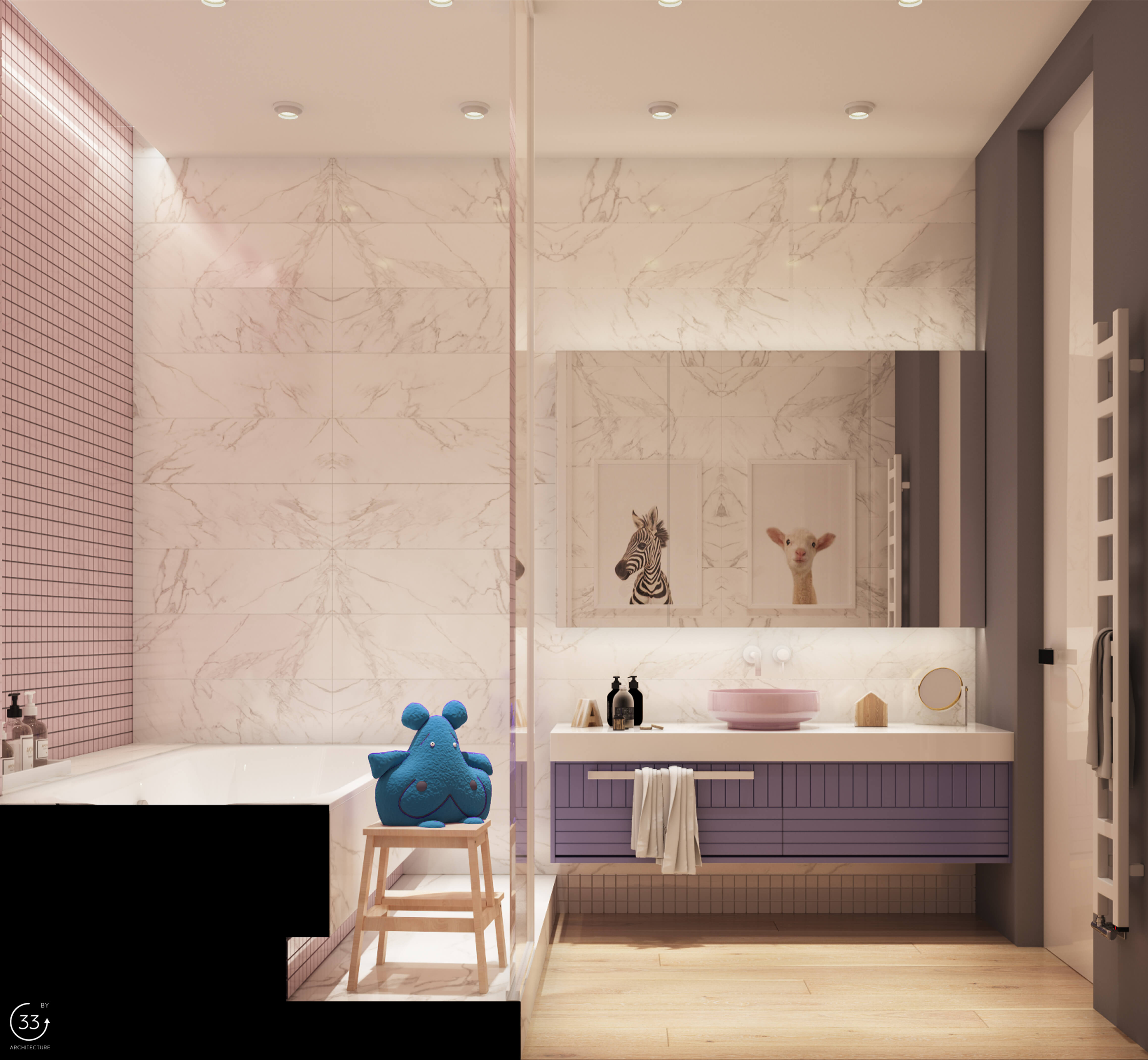 A Colorful, Modern Kid-Friendly Apartment with Lots of Playful Features in Kiev, Ukraine by 33BY Architecture (25)