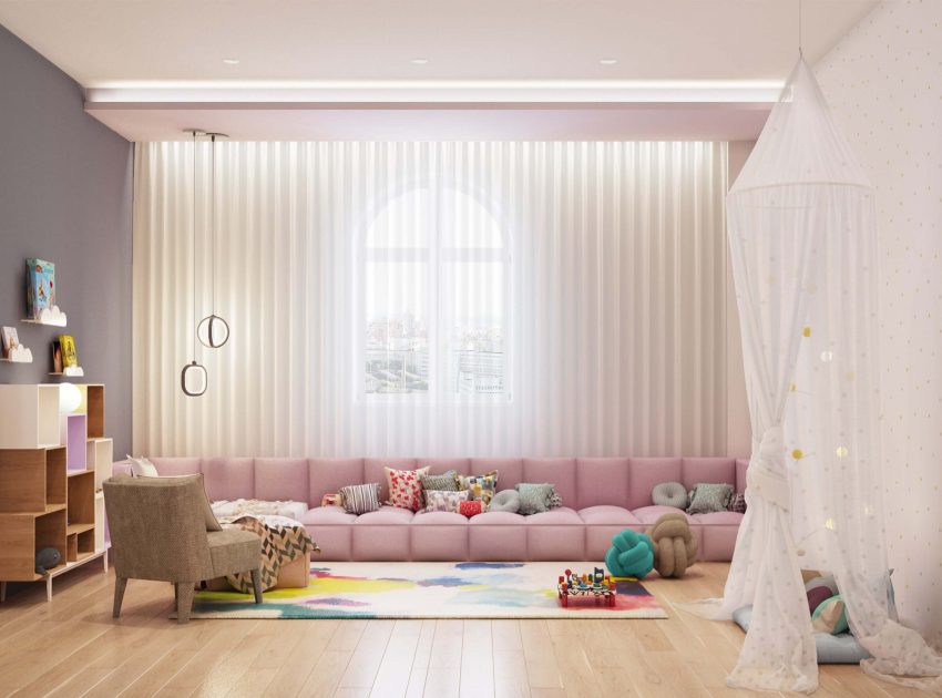 A Colorful, Modern Kid-Friendly Apartment with Lots of Playful Features in Kiev, Ukraine by 33BY Architecture (3)