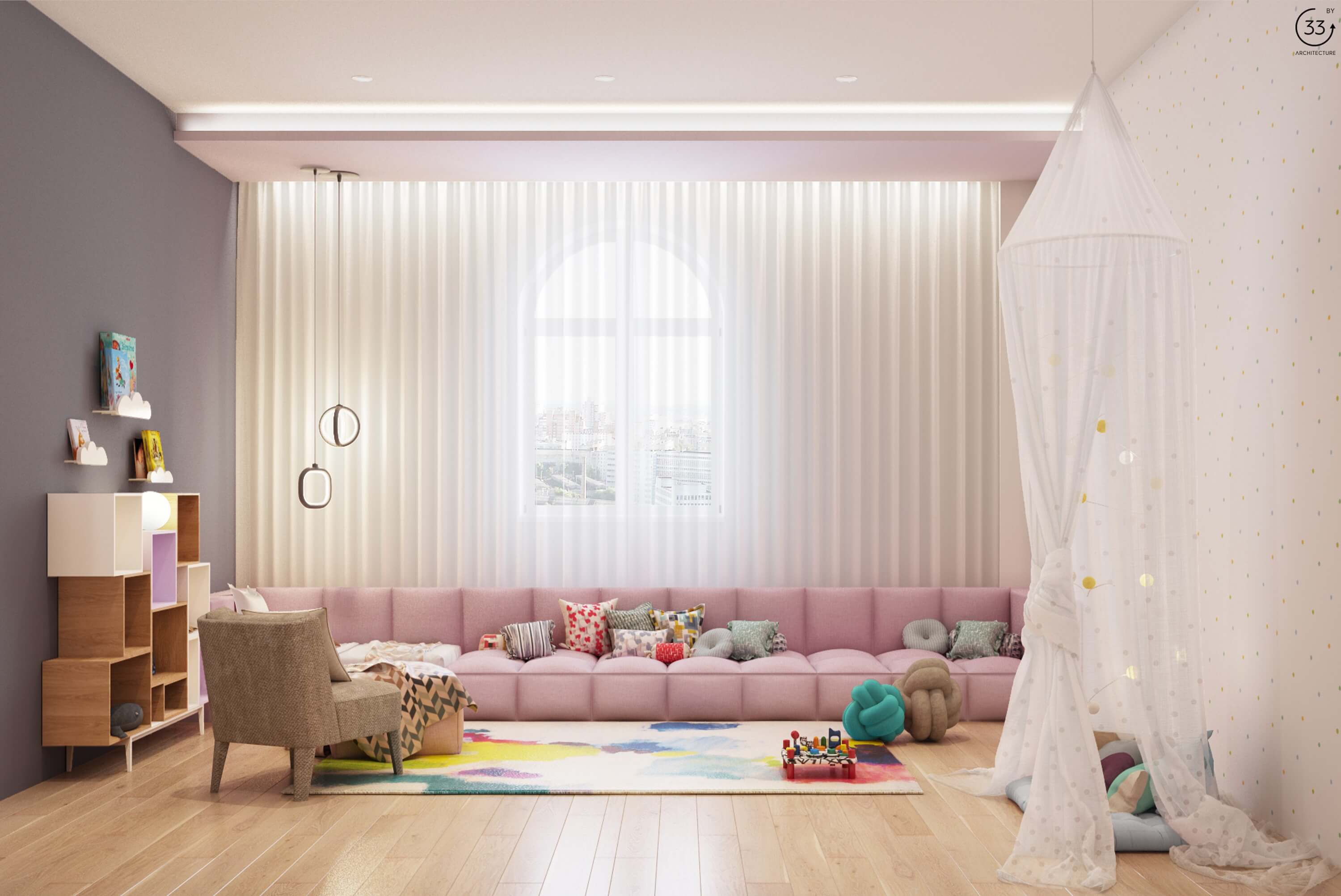 A Colorful, Modern Kid-Friendly Apartment with Lots of Playful Features in Kiev, Ukraine by 33BY Architecture (3)