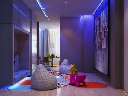 A Colorful, Modern Kid-Friendly Apartment with Lots of Playful Features in Kiev, Ukraine by 33BY Architecture (7)