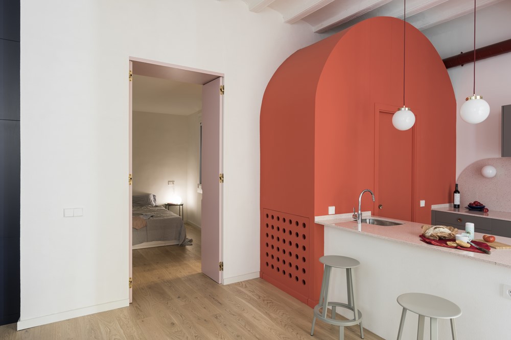 A Colorful, Vibrant Apartment for a Young Woman in Barcelona by CaSA - Colombo and Serboli Architecture (10)