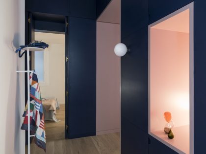 A Colorful, Vibrant Apartment for a Young Woman in Barcelona by CaSA - Colombo and Serboli Architecture (21)