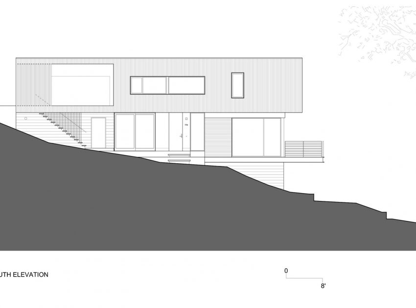 A Contemporary Home Features Patio with Cantilevered Deck in San Anselmo by Shands Studio (17)