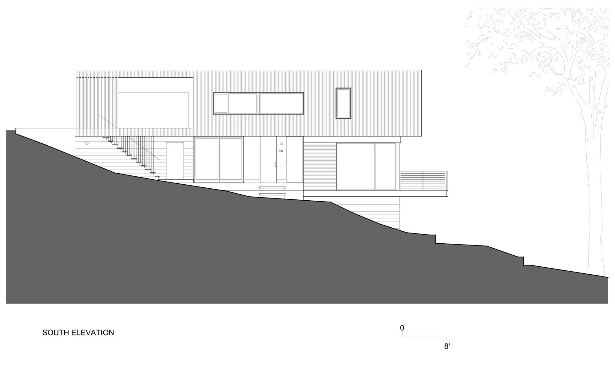 A Contemporary Home Features Patio with Cantilevered Deck in San Anselmo by Shands Studio (17)