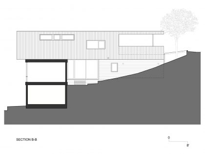 A Contemporary Home Features Patio with Cantilevered Deck in San Anselmo by Shands Studio (21)