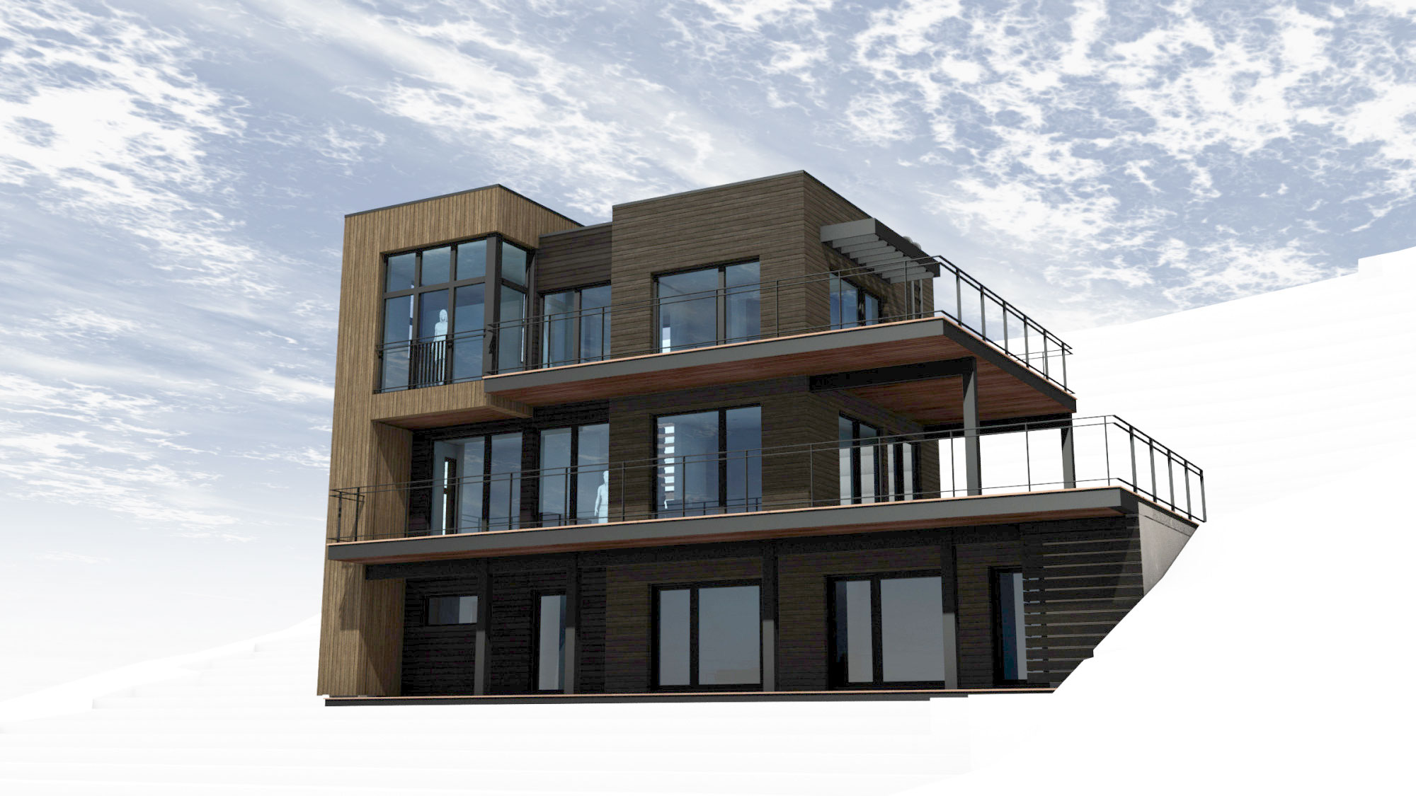 A Contemporary House with a Privileged Natural Environment of Lakes and Mountains in Quebec by Boom Town (36)