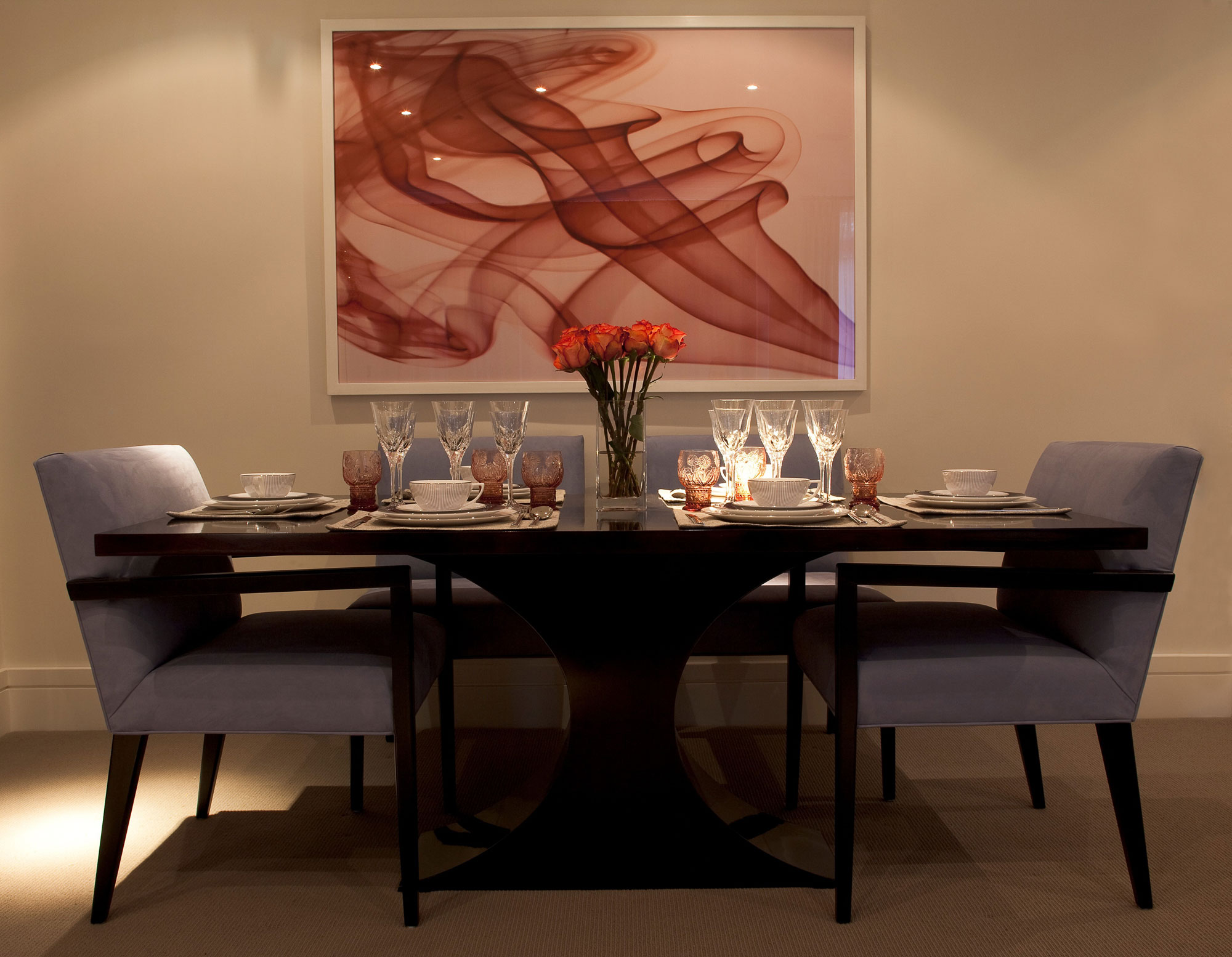 A Cozy Contemporary House with Warm and Luxurious Interiors in London, England by Roselind Wilson Design (9)