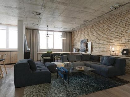 A Cozy and Stylish Modern Apartment with Strong Personality in Kiev, Ukraine by Pavel Voytov (2)