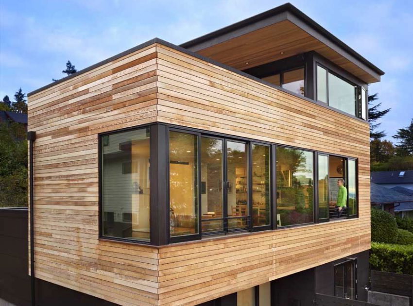 A Creative Modern Industrial Home Constructed for Two People and Eighteen Bicycles in Seattle by Chadbourne + Doss Architects (1)