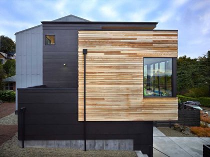 A Creative Modern Industrial Home Constructed for Two People and Eighteen Bicycles in Seattle by Chadbourne + Doss Architects (2)