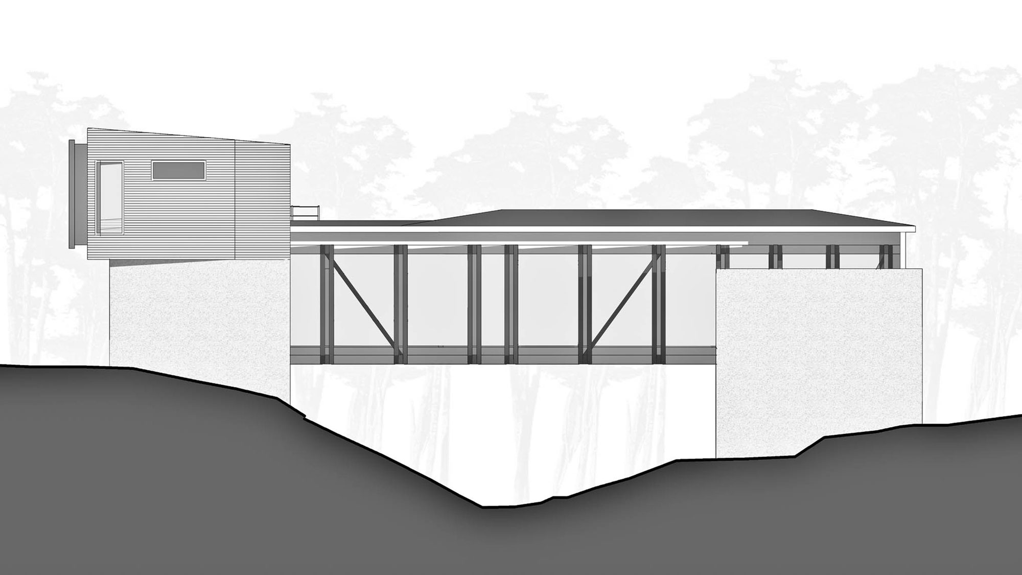 A Dramatic and Rustic Modern Home Shielded by Beautiful Forest in Puerto Varas by Aranguiz-Bunster Arquitectos (23)