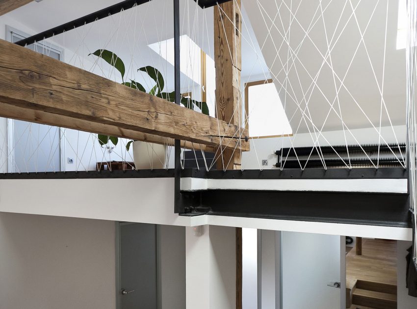 A Former Attic Becomes a Cozy Modern Loft in Prague, Czech Republic by B² Architecture (10)