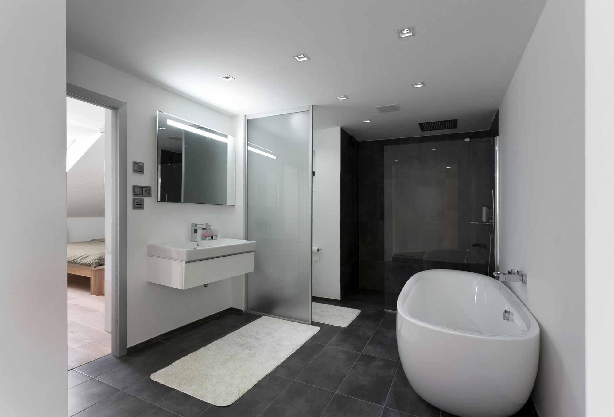 A Former Attic Becomes a Cozy Modern Loft in Prague, Czech Republic by B² Architecture (11)