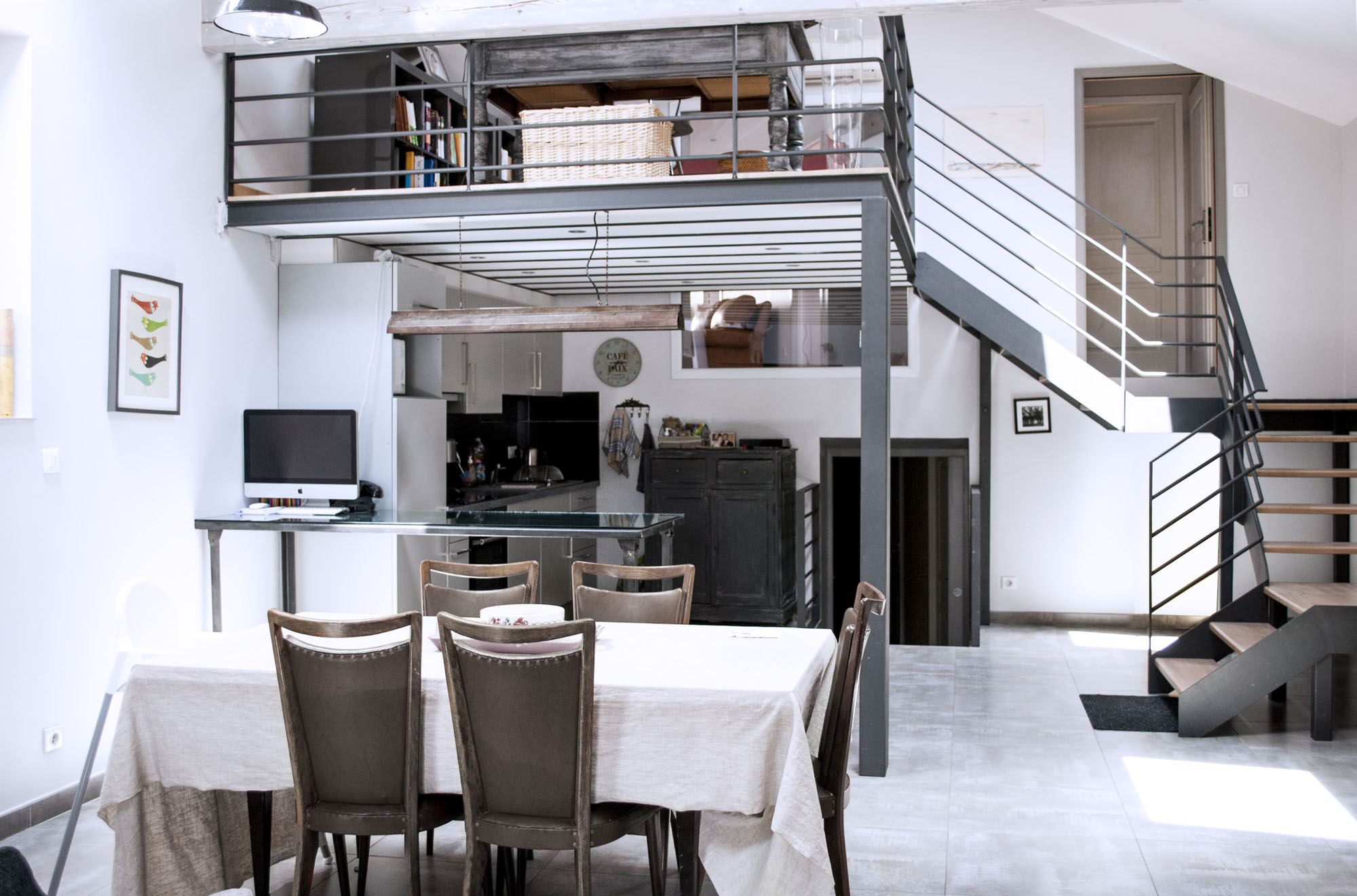 A Former Paper Mill Converted into a Simple but Spacious Contemporary Loft in Anduze, France by Planet Studio (3)