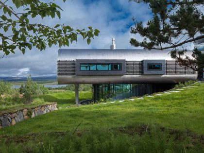 A Futuristic and Unique Modern Home with Stylish Interiors in Iceland by EON architecture (1)