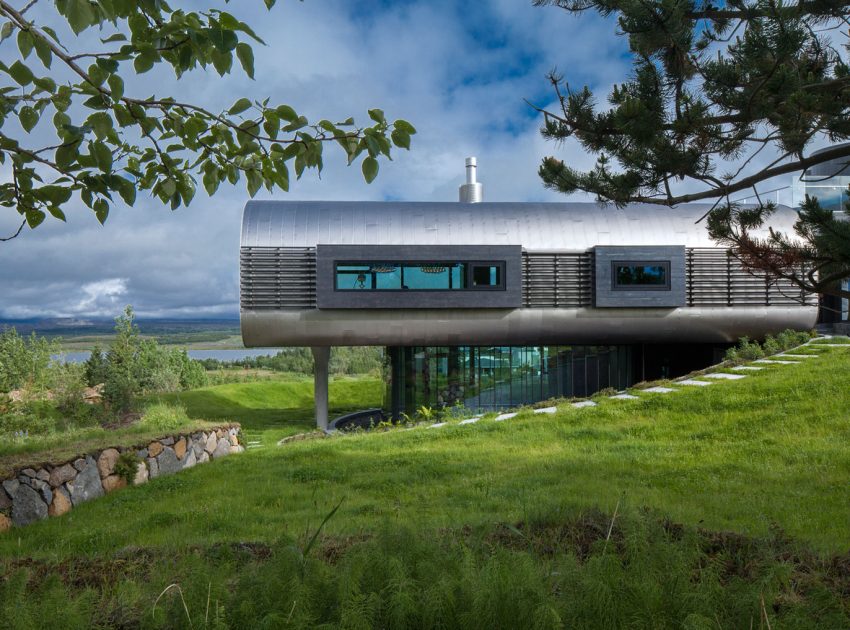 A Futuristic and Unique Modern Home with Stylish Interiors in Iceland by EON architecture (1)