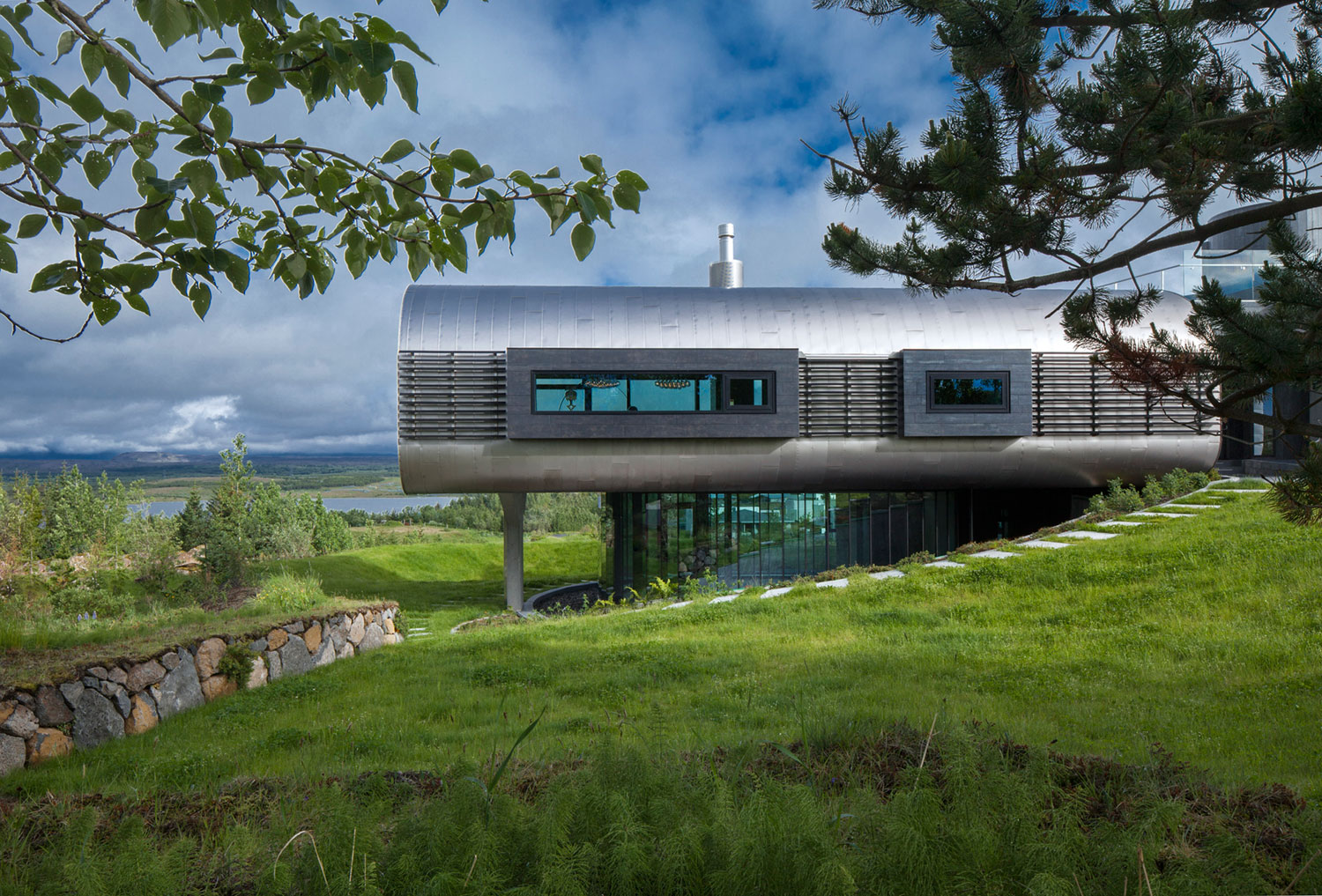 A Futuristic and Unique Modern Home with Stylish Interiors in Iceland by EON architecture (1)
