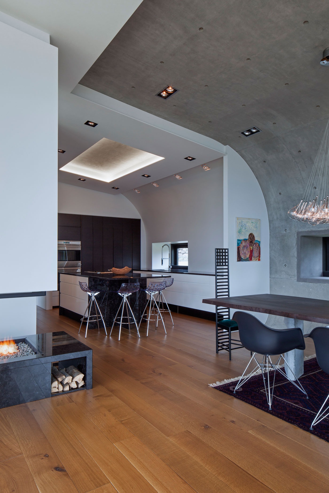A Futuristic and Unique Modern Home with Stylish Interiors in Iceland by EON architecture (11)