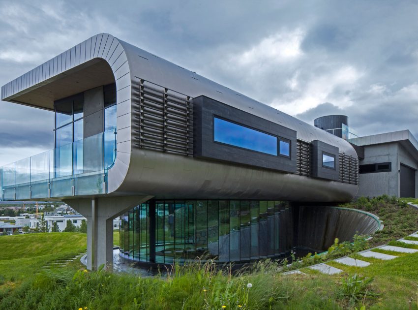 A Futuristic and Unique Modern Home with Stylish Interiors in Iceland by EON architecture (2)