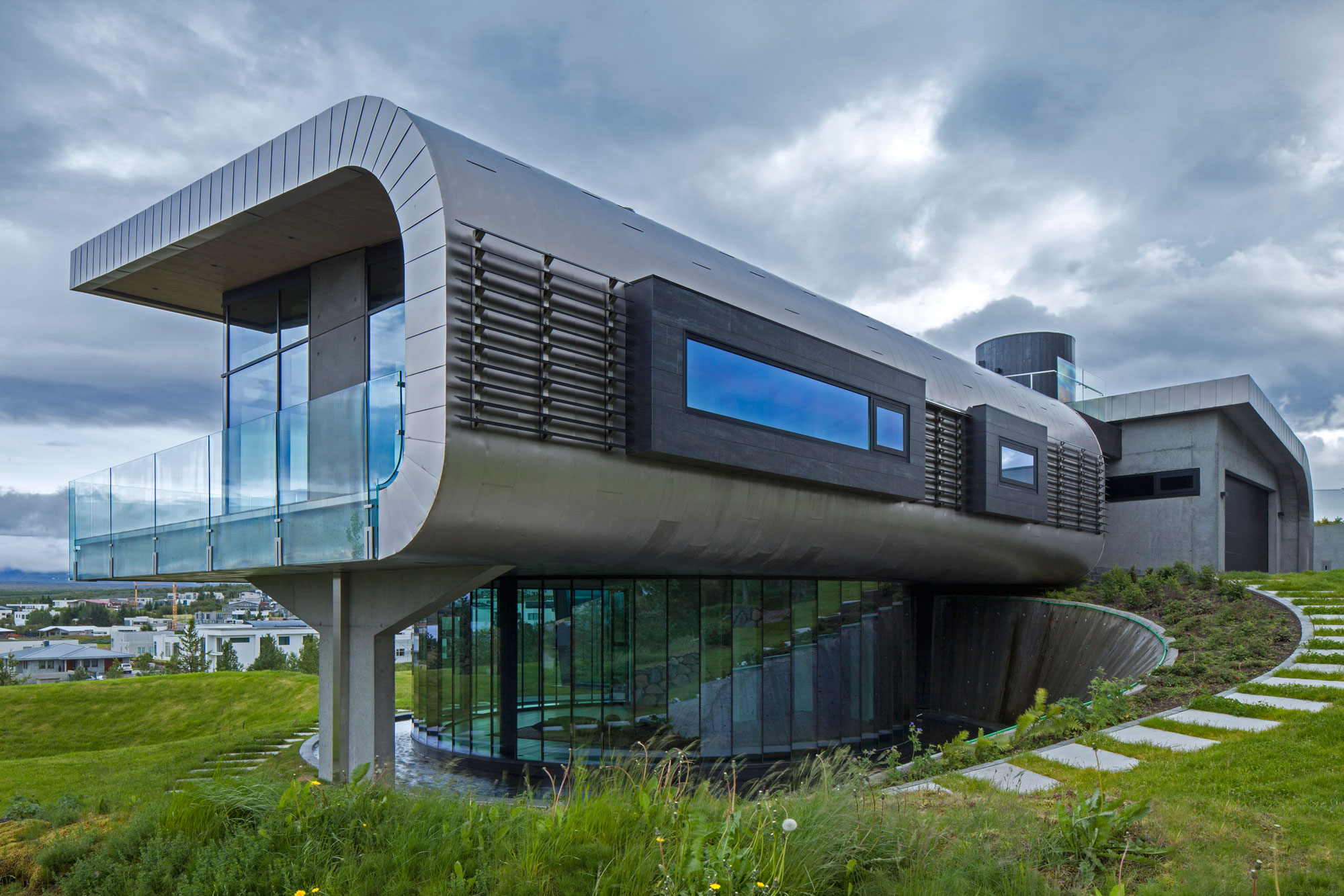 A Futuristic and Unique Modern Home with Stylish Interiors in Iceland by EON architecture (2)
