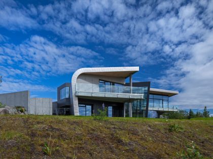 A Futuristic and Unique Modern Home with Stylish Interiors in Iceland by EON architecture (4)