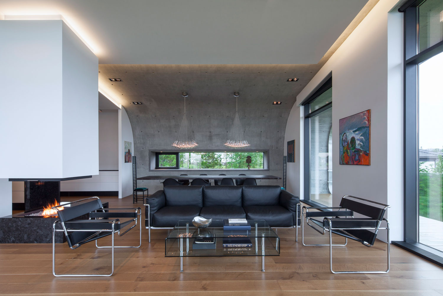 A Futuristic and Unique Modern Home with Stylish Interiors in Iceland by EON architecture (8)