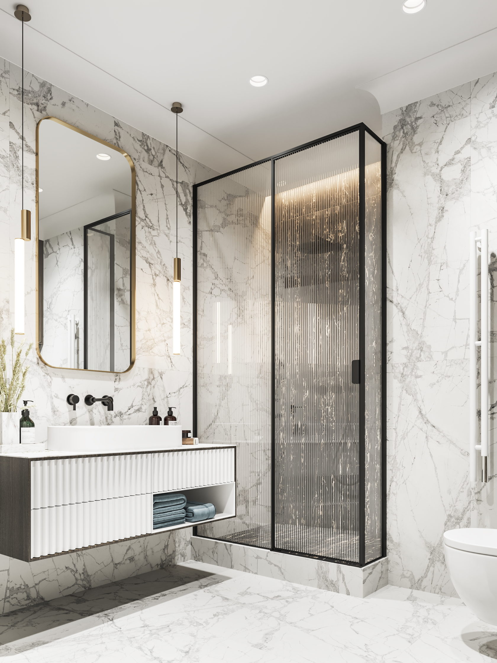 A Light and Bright Modern Apartment with Classic Elements in Moscow City by Bureau Slovo (14)