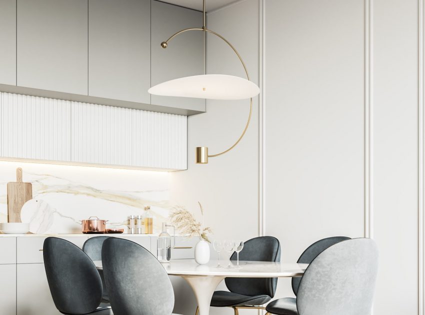A Light and Bright Modern Apartment with Classic Elements in Moscow City by Bureau Slovo (6)