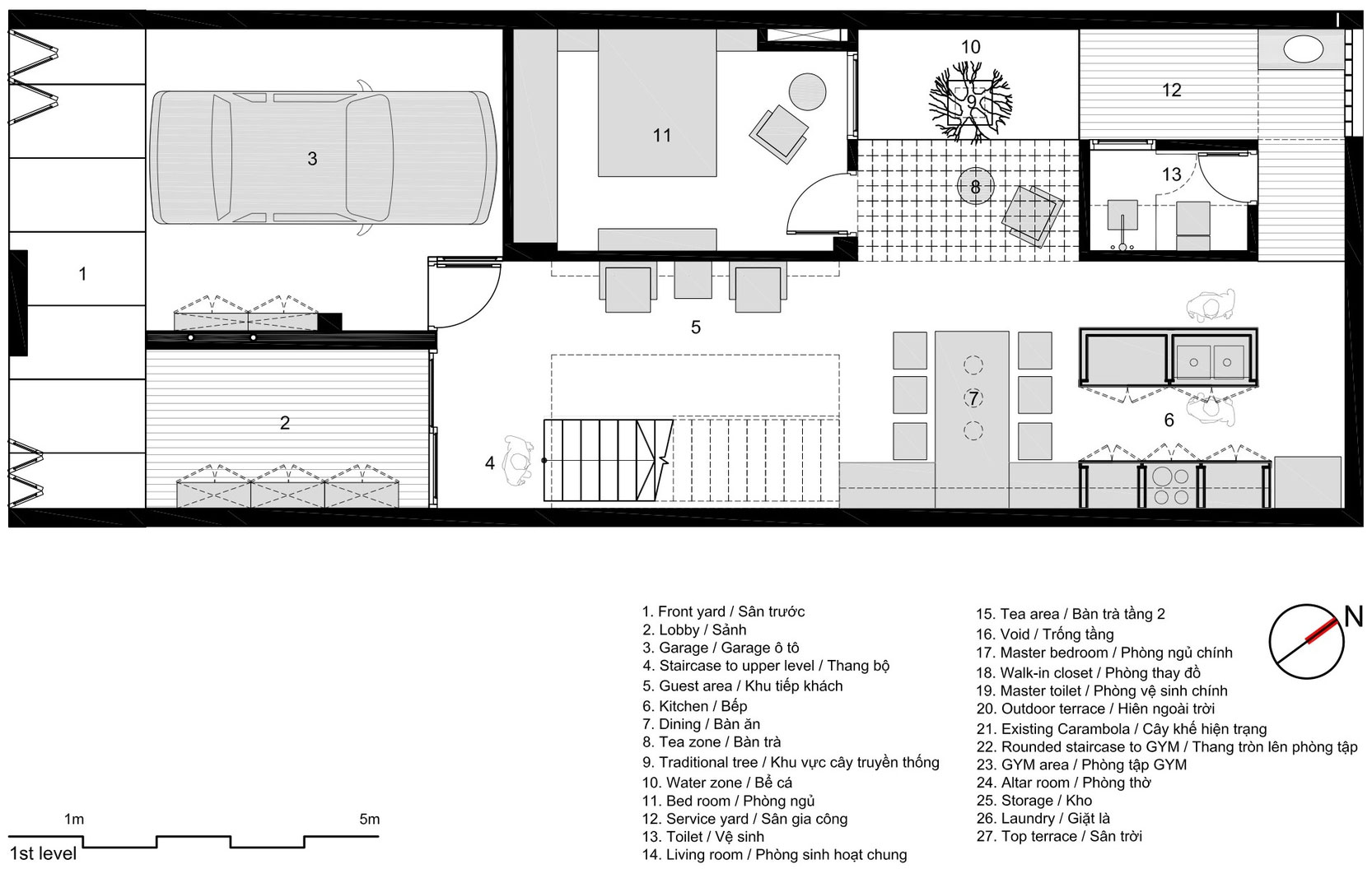 A Luminous Contemporary Home for a Single Man in Hanoi, Vietnam by AHL architects associates (37)