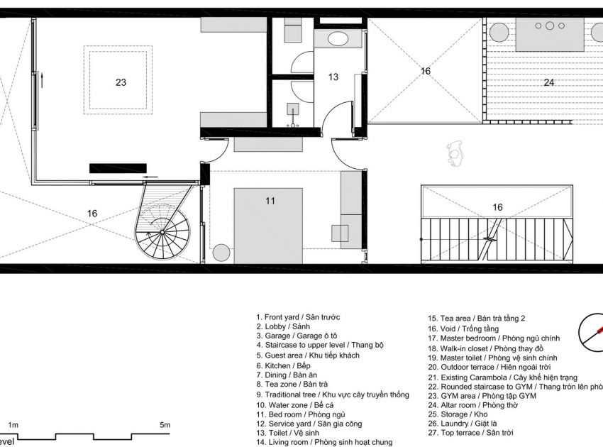 A Luminous Contemporary Home for a Single Man in Hanoi, Vietnam by AHL architects associates (39)