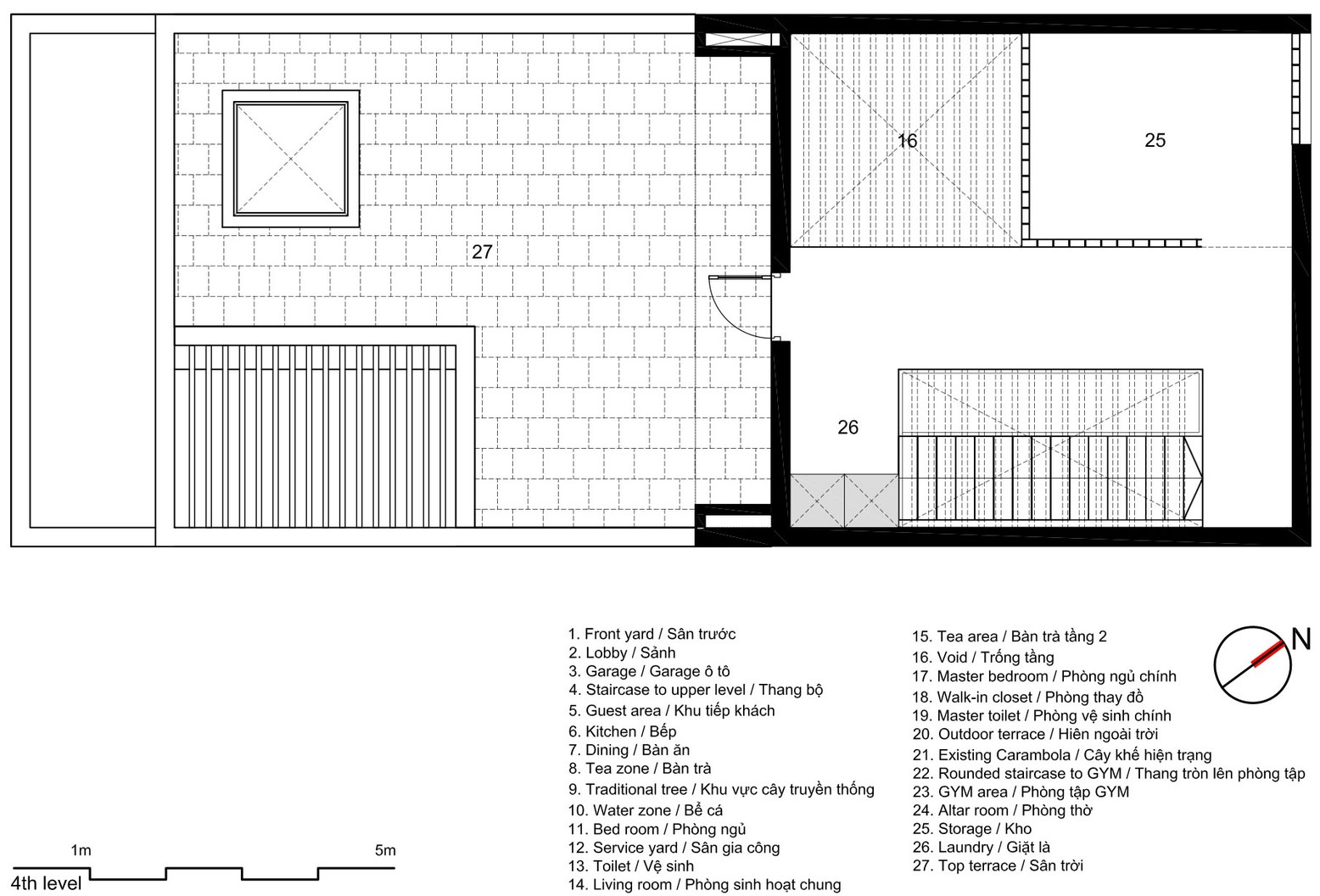 A Luminous Contemporary Home for a Single Man in Hanoi, Vietnam by AHL architects associates (40)