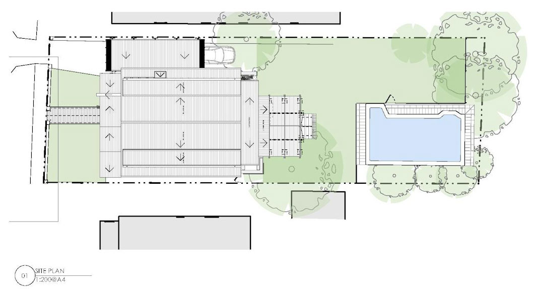 A Luminous and Dramatic Home with Spaces Full of Natural Light in Sydney by CplusC Architectural Workshop (21)