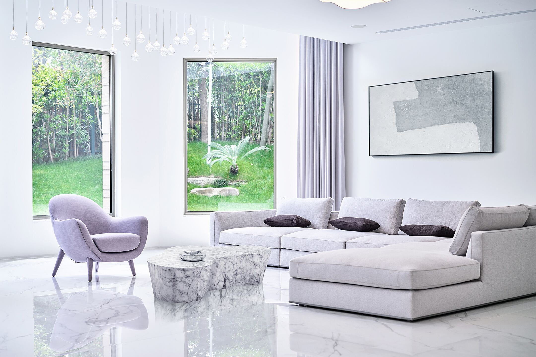 A Luxurious Modern Home with Bright and Unique Character in Shanghai, China by Young H Design (1)