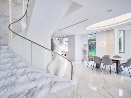 A Luxurious Modern Home with Bright and Unique Character in Shanghai, China by Young H Design (3)