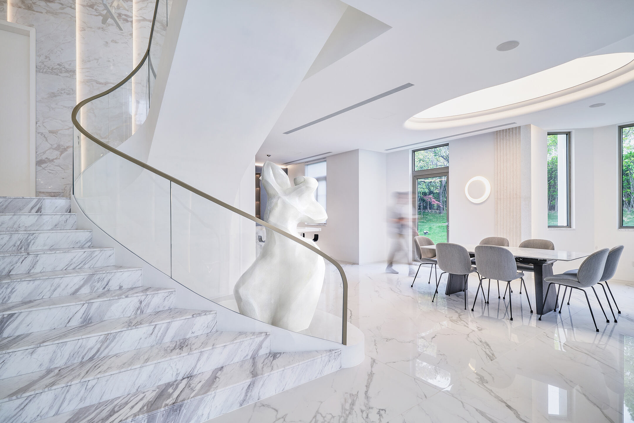 A Luxurious Modern Home with Bright and Unique Character in Shanghai, China by Young H Design (3)