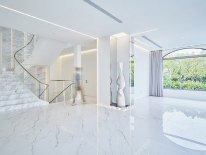 A Luxurious Modern Home with Bright and Unique Character in Shanghai, China by Young H Design (6)