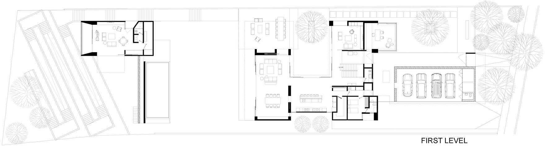 A Modern House Built From Dark Gray Steel, Glass, Wood, Concrete and Stone Materials in Mexico by Elías Rizo Arquitectos (12)