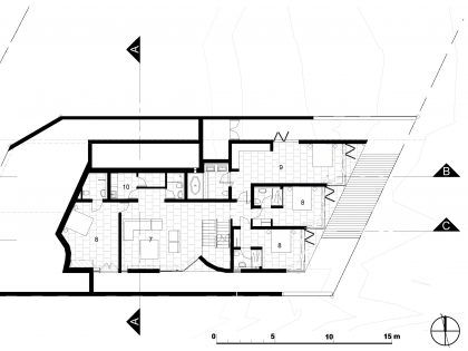 A Playful and L-Shaped Contemporary House with Spectacular Ocean Views in Shelley Point by SAOTA (12)