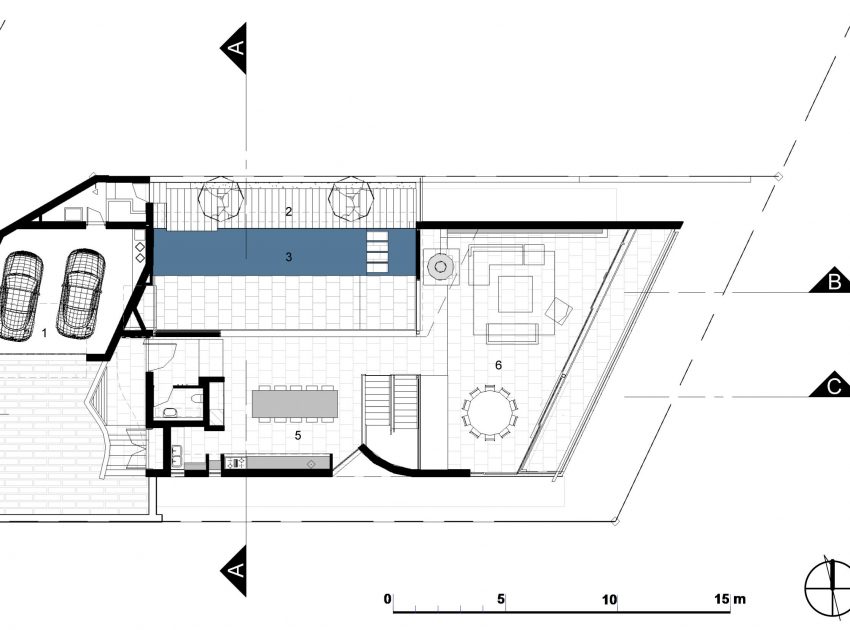 A Playful and L-Shaped Contemporary House with Spectacular Ocean Views in Shelley Point by SAOTA (13)