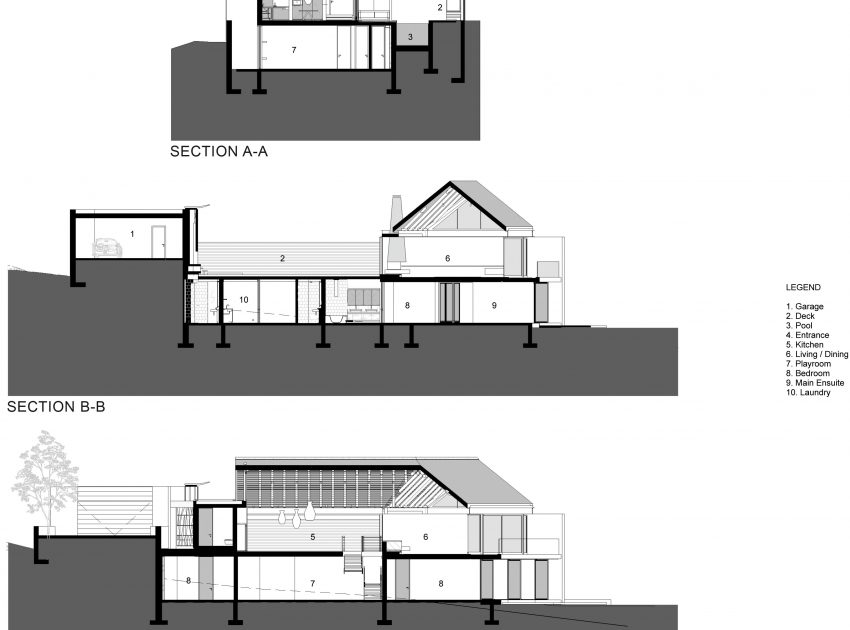 A Playful and L-Shaped Contemporary House with Spectacular Ocean Views in Shelley Point by SAOTA (15)