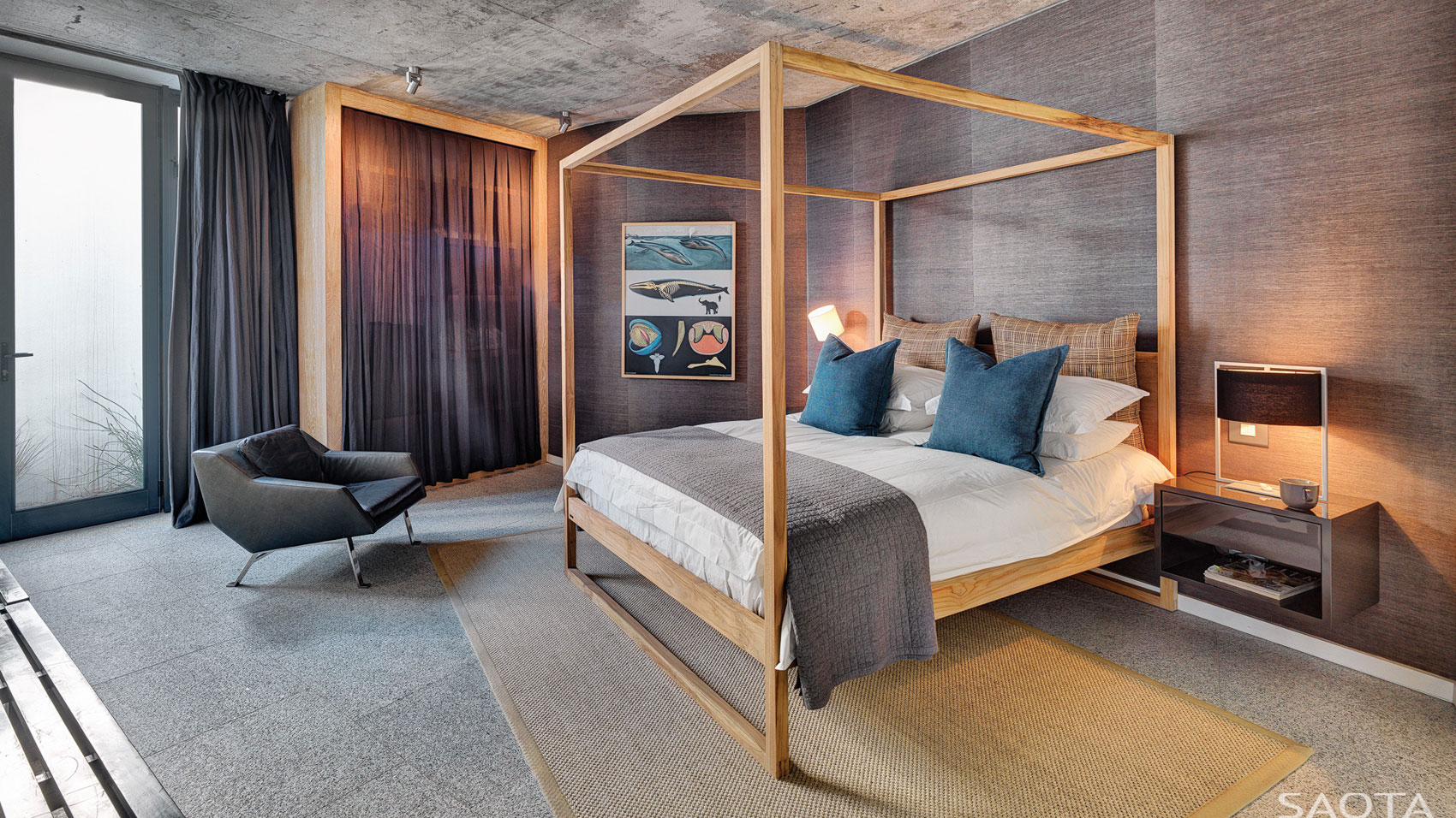 A Playful and L-Shaped Contemporary House with Spectacular Ocean Views in Shelley Point by SAOTA (7)
