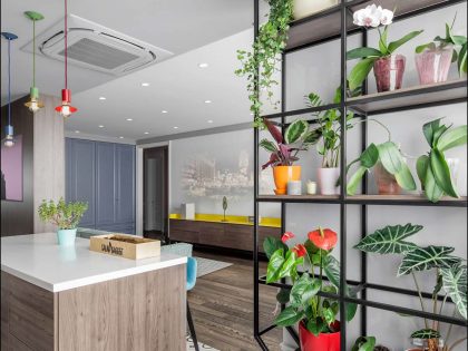 A Playful and Vibrant Apartment with Cheerful Colorful Accents in Kiev, Ukraine by 33BY Architecture (10)