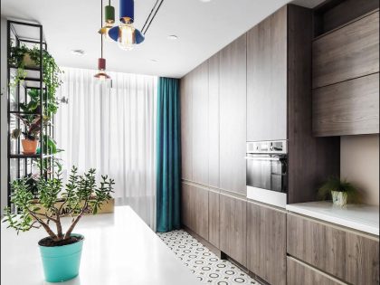 A Playful and Vibrant Apartment with Cheerful Colorful Accents in Kiev, Ukraine by 33BY Architecture (11)