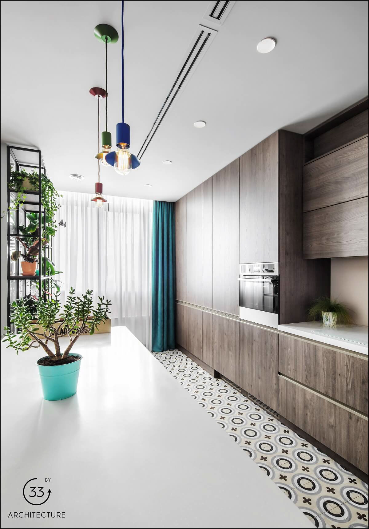 A Playful and Vibrant Apartment with Cheerful Colorful Accents in Kiev, Ukraine by 33BY Architecture (11)