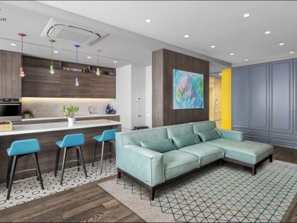 A Playful and Vibrant Apartment with Cheerful Colorful Accents in Kiev, Ukraine by 33BY Architecture (3)