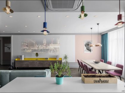 A Playful and Vibrant Apartment with Cheerful Colorful Accents in Kiev, Ukraine by 33BY Architecture (7)